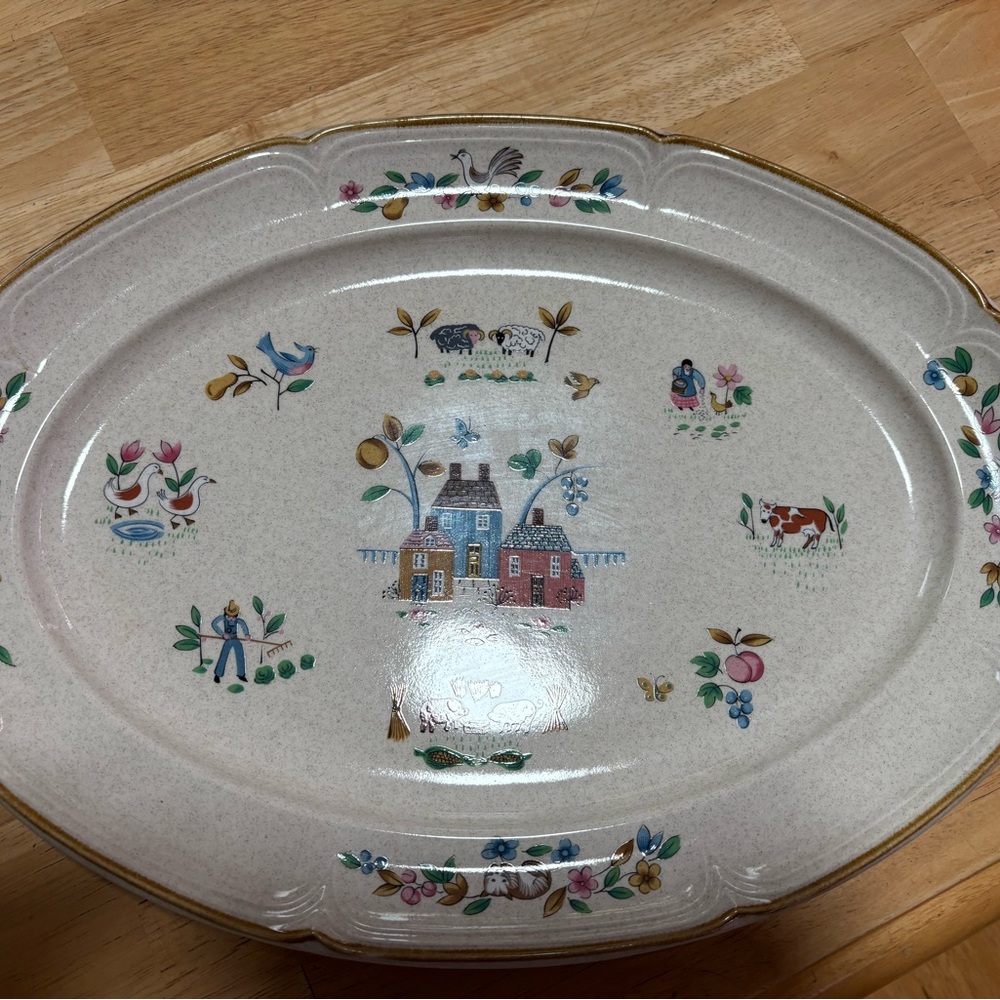 Vintage International Heartland 15” Oval Serving Plate Platter